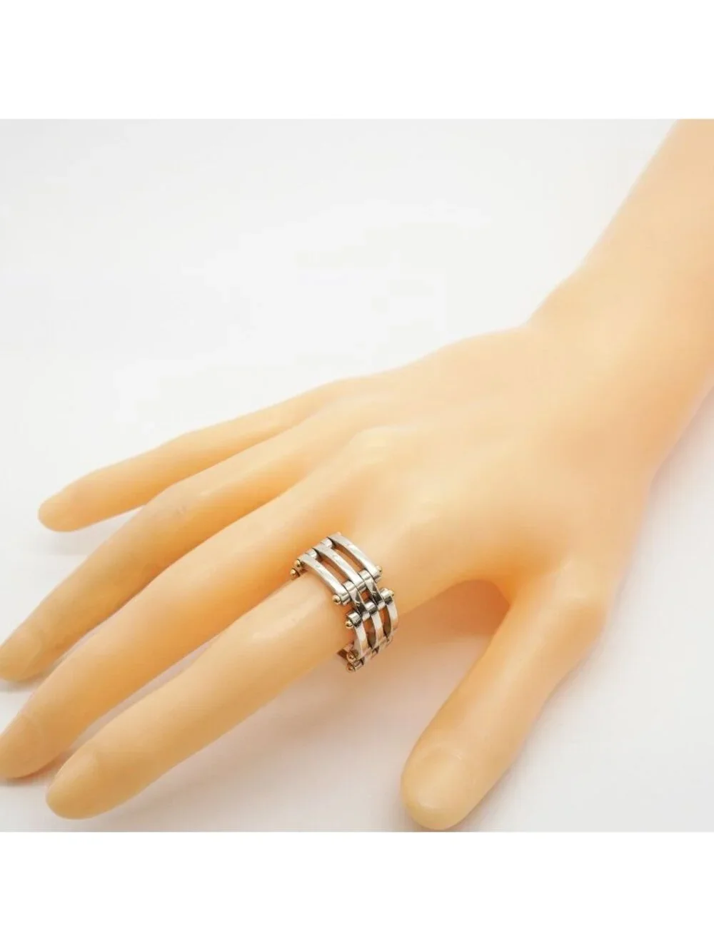 Tiffany & Co Ring Gate 18k Yellow Gold 925 Sterling Silver
